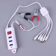 스위치 충전기가 있는 3USB 클립 휴대전화 인터페이스 범용 배터리, 01 White