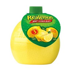 리얼레몬 100% 레몬 주스 4.5액량 온스 병 (24개 ReaLemon 100% Lemon Juice 4.5 fl oz bottle (Pack of 24) Made wit, 레몬, 4.5 Fl Oz (Pack of 24)
