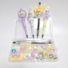 디어 어도러블 볼펜꾸미기 DIY 올인원 키트 2종, 1개, 레몬사탕세트