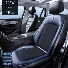 여름용 차량 쿨시트 앞좌석 뒷좌석 세트 자동차 통풍 시트 쿠션 냉각 패드 빠른 매트 인테리어 12 V 24V 여름, Blue 12V, 1개