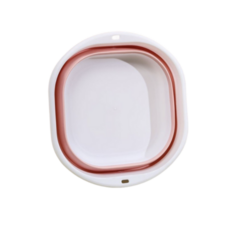 조인메이드 벽걸이 접이식 다용도 대야 바가지 소형, 핑크, 1개