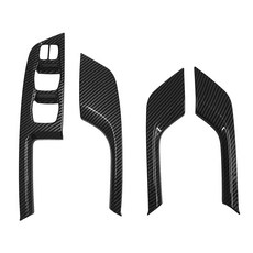 미켈라토 싼타페DM/더프라임 튜닝 실내 카본 몰딩 커버 수전사 튜닝 모음, 카본블랙_윈도우버튼x4pcs, 기타