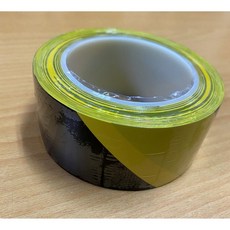 台灣製 PVC 警示膠帶 黃黑膠帶 標線膠帶, 黑黃, 1個