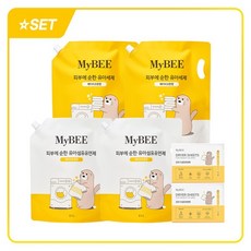 기획SET) 피부에순한 유아세제 리필 2100ml 2팩 + 유연제 리필 2100ml 2팩 + 건조기섬유유연제 2팩 (베이비코튼), 없음, 상세설명 참조, 없음