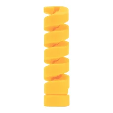 1-12Pcs 케이블 보호기 유연한 충전 나선형 와인더 와이어 주최자 호환 USB 커버, 03 1Pcs Yellow