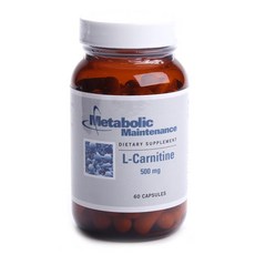 METABOLICMAINTENANCE 左旋肉鹼 500 毫克膠囊, 60顆, 1罐