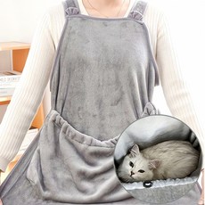 고양이 극세사 캥거루 포대기 앞치마 냥 포켓 슬링 띠 바디 럽 삼각대 워셔블, 본상품