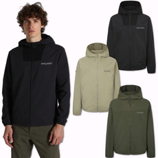 (국내매장 정품) 디스커버리 공용 트레이닝 자켓 내츄럴 터치감 바람막이 후드 데일리 오버핏 상의