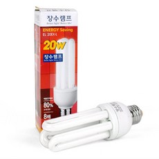 삼파장전구 EFTR 절약형 교체형 조명 전구 20W 전구색, 전구색(20W)