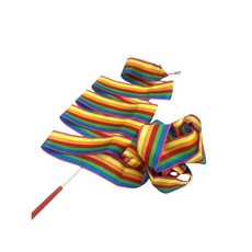 천잠 리듬체조 리본 멀티컬러 리본체조 4M 컬러가 예쁜 리본, 레인보우