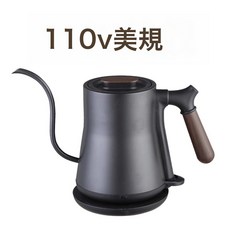 110V美规欧规烧水壶手冲壶温控手冲咖啡壶电热水壶长嘴泡茶手冲壶, 110V美规:1個