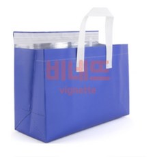 심플 컬러 보온보냉 손잡이 백 피크닉가방 차량용보냉백, 1개, 1L