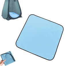 100.1 x 100.1cm39.5 39.5인치 캠핑 샤워 텐트 매트 미끄럼 방지 PE 바닥 패드 접이식 및 휴대용 야외 교체 방수 쉬운 세척 하이킹 해변용 - 프라이버시