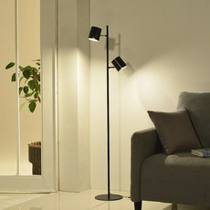 루미앤 네르하 장스탠드 LED 거실 스탠드 조명 스탠딩 무드등 개별제어, 블랙