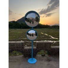 포토존거울 인테리어 볼록거울 매장 업소용 스탠드, 스카이블루 45cm 60cm 2m 받침대