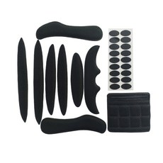 安全帽頭盔抗菌EVA襯墊(通用款)公路車登山車自行車安全帽, 黑色, 1個