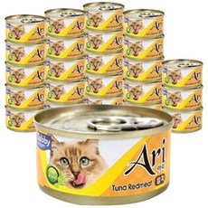 테비토퍼 아리 고양이 간식캔, 참치, 80g, 24개