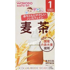 와코도 일본 마시고 싶은 만큼 보리차 분말 5개월부터 1.2g 8개입 6개