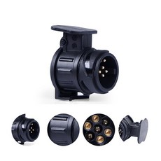 트레일러 차량쪽13핀 에서 7핀 변환소켓 어댑터 젠더 컨넥터 카라반 캠핑카 유럽식, 13핀에서7핀 변환소켓