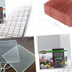 야외 조리용 금속 그물망 구이용 철망 야외 취사 그물망 야외 조리 철망 야외, 1개, 레디큐태망-중