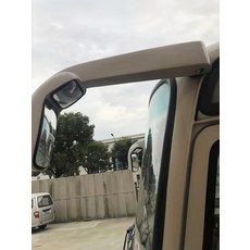 버스백미러 화물차 사이드 조립 보조미러 더듬이, 1개, 도색 작업용, 기본 색상