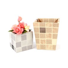바람담 조화 화분 가짜식물인테리어, 화이트 - 소