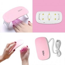 휴대용 UV LED 램프 레진아트 재료 네일 건조기 핑크 uv램프 젤네일, 1개, 단일상품1