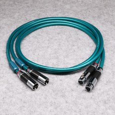 Edison audio 碳纖維鍍銠頭 純銅銀芯 XLR平衡線 (丹麥 ORTOFON 同工廠代工), 1個, 平衡線 0.5米一條（單一條，非一對）