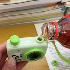 대용량 물놀이 장난감 고압 전동 물총 여름 물놀이용품 워터건 물놀이 아이템, 1개, 연한 화이트 팬더 카메라 1개