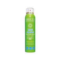 SHILLS 舒兒絲 冰鎮防曬噴霧 SPF50, 1件, 180ml, 草本精油綠