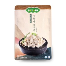 고단백 결두부 2개 글루텐프리 콩고기 대체식 냉동 두부 비건 식품 콩에든소프트F(소프트타입200g)X2, 200g