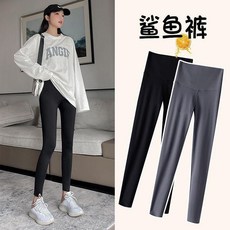 鯊魚褲 高腰提臀口袋瑜伽褲