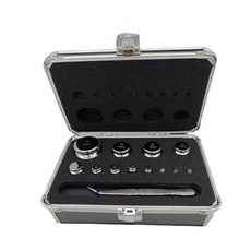 분동 케이스 저울추 스텐 실험 보정 보관함 수납 무게추 정밀 계량, 3. 1g-50g 8개 알루미늄