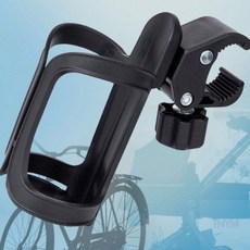 웬카 강아지유모차컵홀더 360도 회전 유모차 컵홀더, 360도 유모차자전거 컵홀더(블랙)