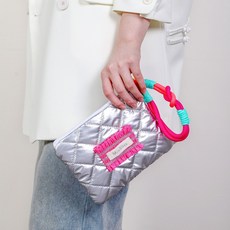형광 스트랩 미니 클러치 백