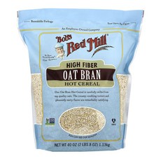 밥스레드밀 고섬유 오트 브랜 핫 시리얼 Oat Bran 1.13kg, 1