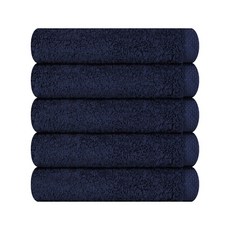 송월타월 플로움 프리미엄 코마사 타월 220g, 네이비, 5개