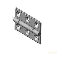 대목 AL 경첩 우측, CH-024/AL경첩/32x30/흑색