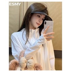 白色防曬衣女夏季戶外防曬防紫外線外套寬鬆小個子上衣