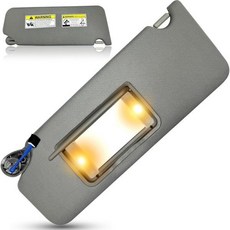 2016년 혼다 파일럿용 선바이저 2017년 2018년 2019년 2020년 2021년 리지라인 20182020 교체용 선쉐이드 83280TG7A12ZA베니티 라이트메이크업 미, Gray(driver left), 1개