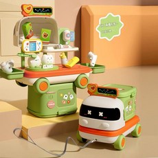 YZMY 2in1 廚房小車過家家多功能益智玩具, 過家家醫療款 圍卡包裝, 1個