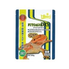 Hikari FutoAgoDRY 昆蟲野菜 鬍鬚蜥飼料, Net 200g, 1包