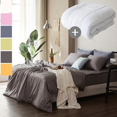 60수사틴 순면이불 침구풀세트 이불솜 SS싱글 5컬러