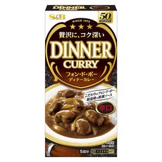 S&B 愛思必 晚餐咖哩調理包 辣味, 1盒, 97g