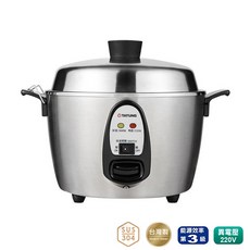 TATUNG 大同 6人份 不鏽鋼電鍋 異電壓220V (僅國外適用)