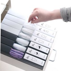 싱크대 서랍 비닐 정리 케어 봉지 정리함 DIY 케이스 비닐정리함보관함 주방정리용품, 봉투정리함(S) 화이트, 없음, 1개, 봉투정리함(S) 화이트_없음