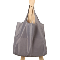 IAWI 휴대용 에코 장바구니 접이식 에코백 빅사이즈 디자인 2타입, 베이직형, 그레이, 1개