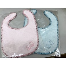 可愛妙妙兔柔軟口水巾 嬰兒用品 口水巾 可愛圖案 方便攜帶 扣式 多種顏色, 1個, 粉色, 粉色