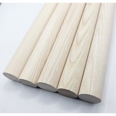 목봉 에쉬 물푸레나무 나무봉, 20mm, 300mm, 1개