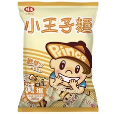 味王 小王子麵 減鹽 300g, 1個, 原味減鹽